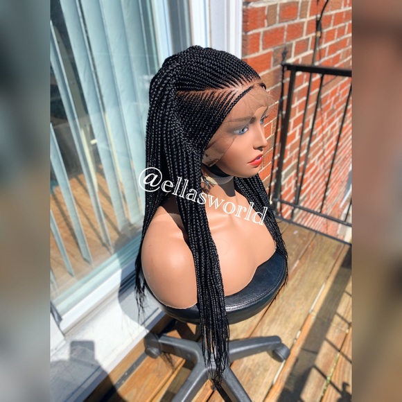 Ready to ship v-cut conrow wig
